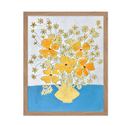 Yellow Floral Vase No3