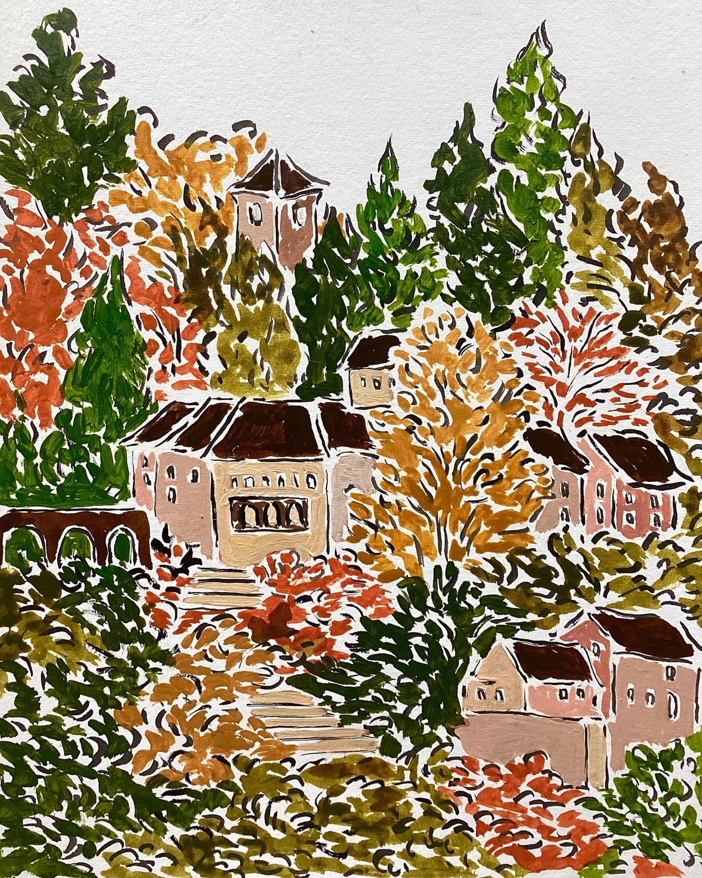 Bavarian Autumn Village