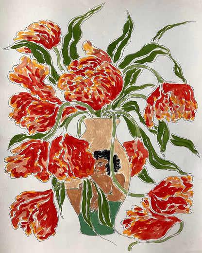 Wilted Tulip Portrait