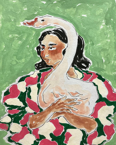 Girl With Swan