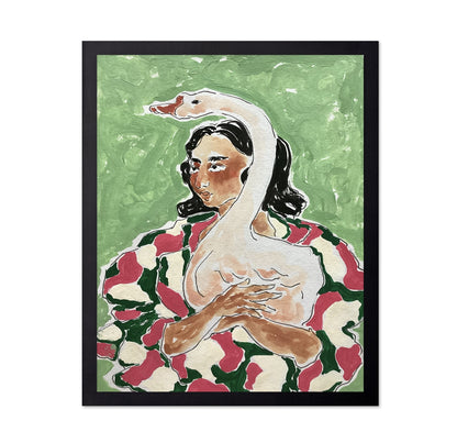 Girl With Swan