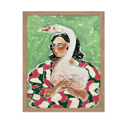 Girl With Swan