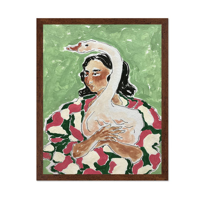 Girl With Swan