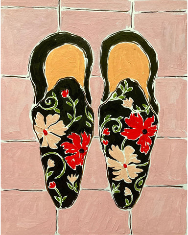 Floral Slip Shoes