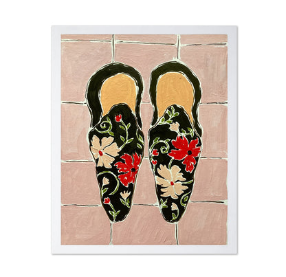Floral Slip Shoes