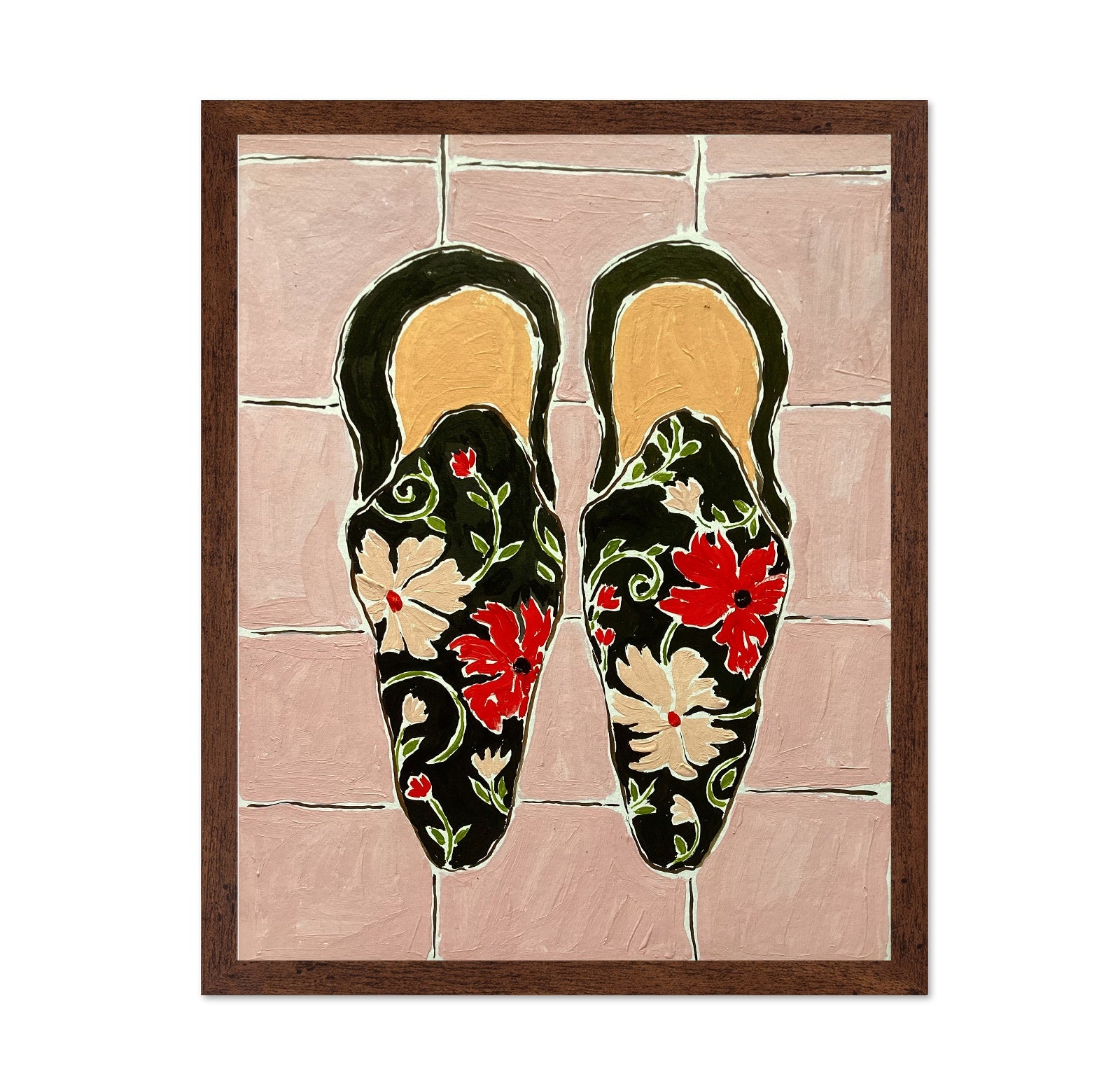 Floral Slip Shoes