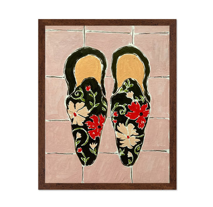 Floral Slip Shoes