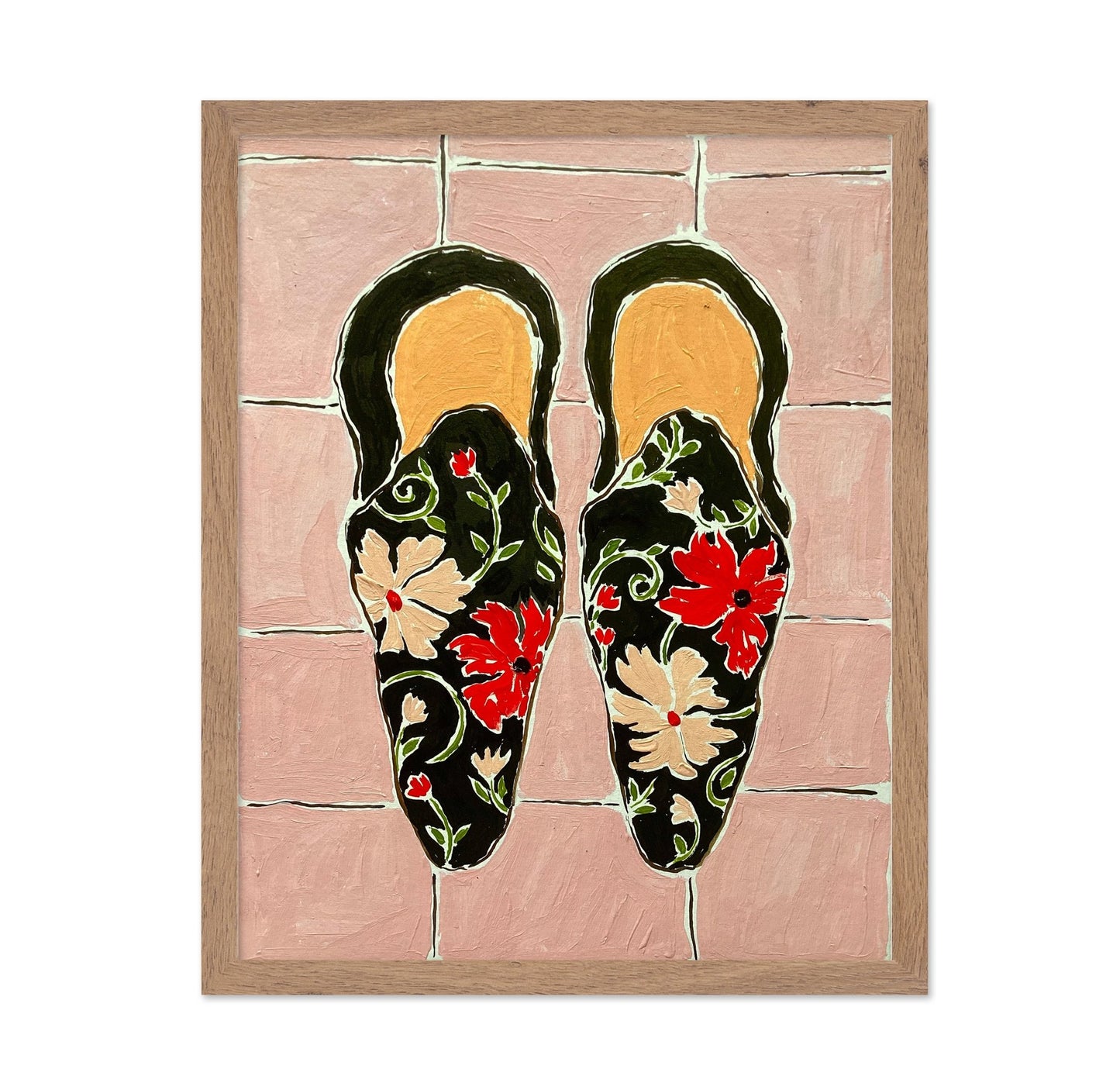 Floral Slip Shoes