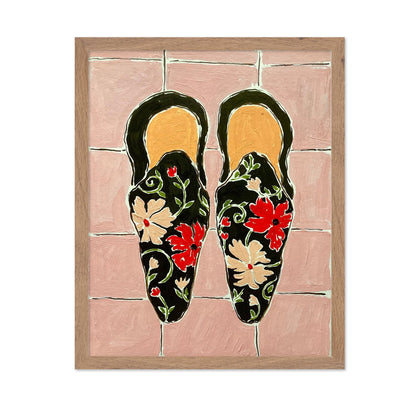 Floral Slip Shoes