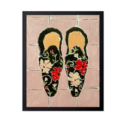 Floral Slip Shoes
