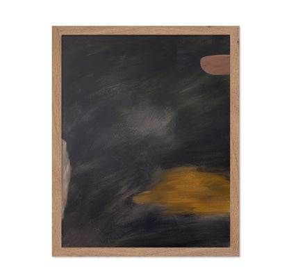 Dark Ochre Abstract
