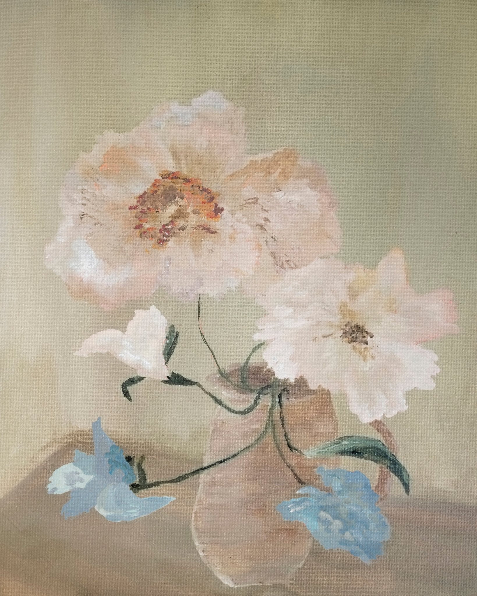 Soft Poppy Still Life