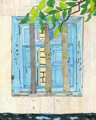 Blue Window View