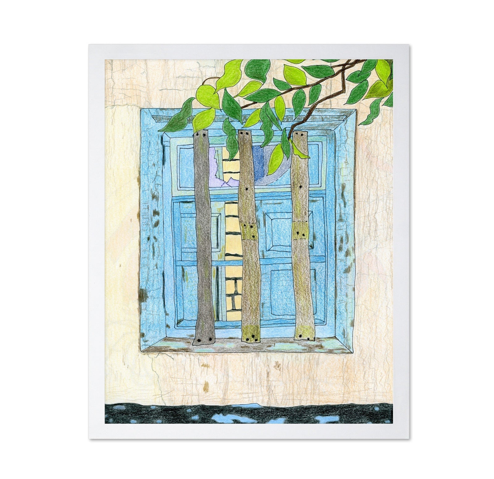 Blue Window View
