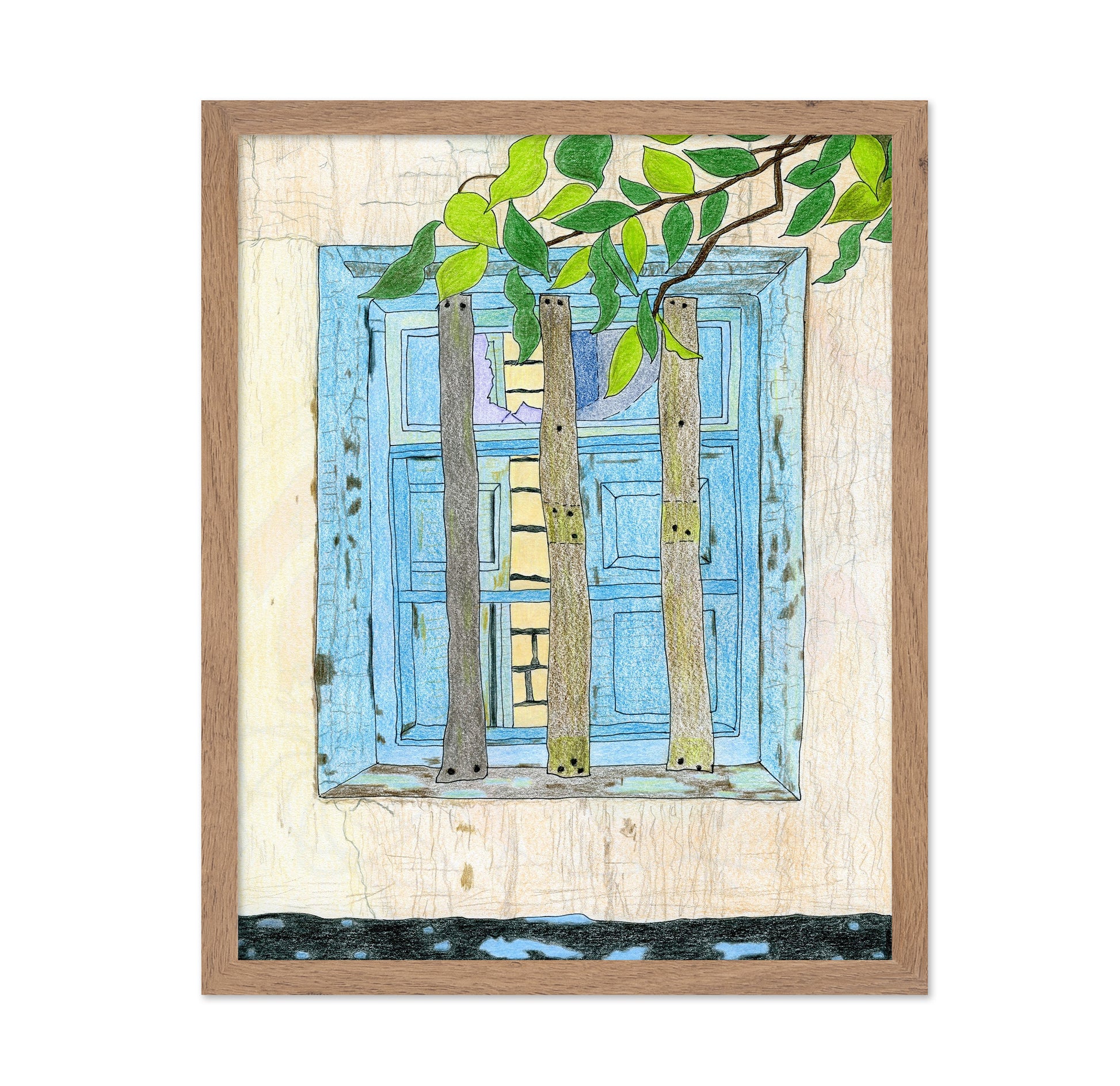 Blue Window View