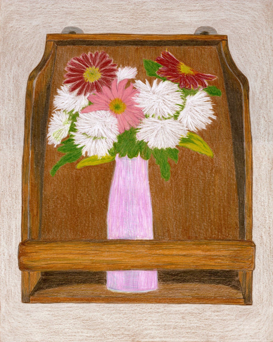 Framed Flower Vase