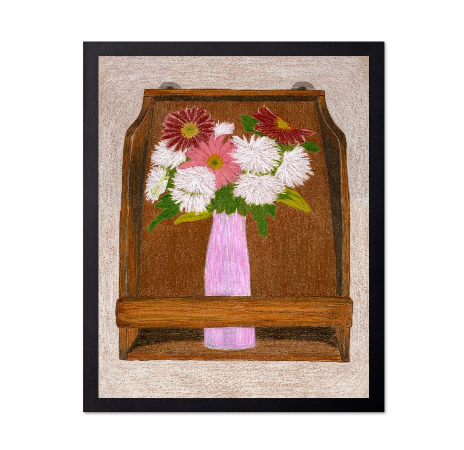 Framed Flower Vase