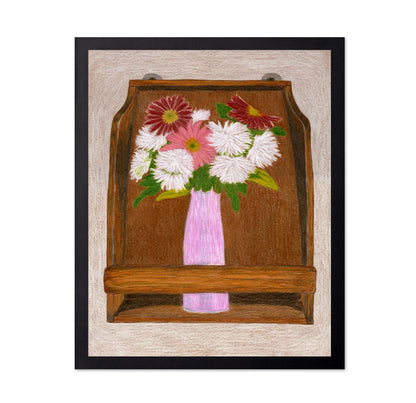 Framed Flower Vase
