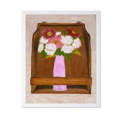 Framed Flower Vase