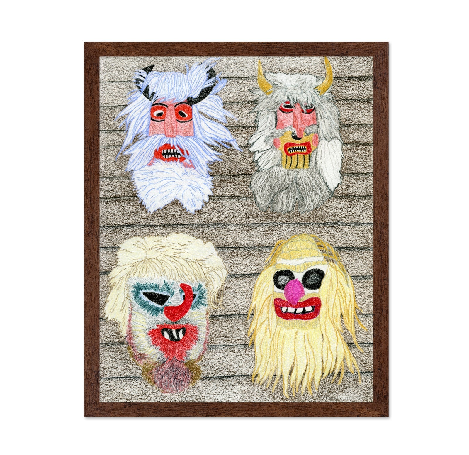 Folk Mask Faces