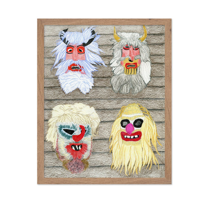 Folk Mask Faces