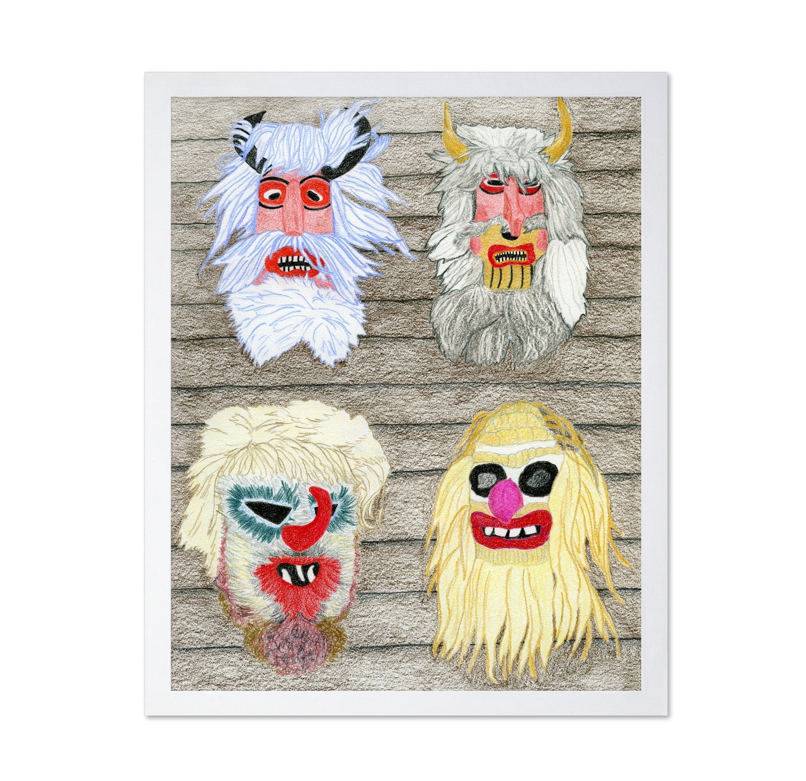 Folk Mask Faces