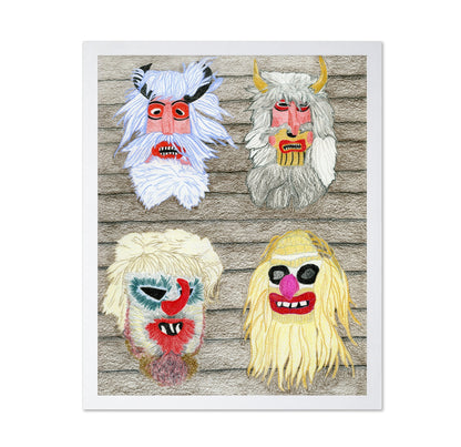 Folk Mask Faces
