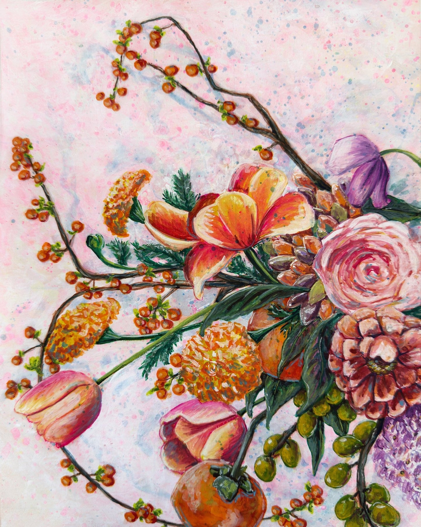 Floral Fruit Bouquet