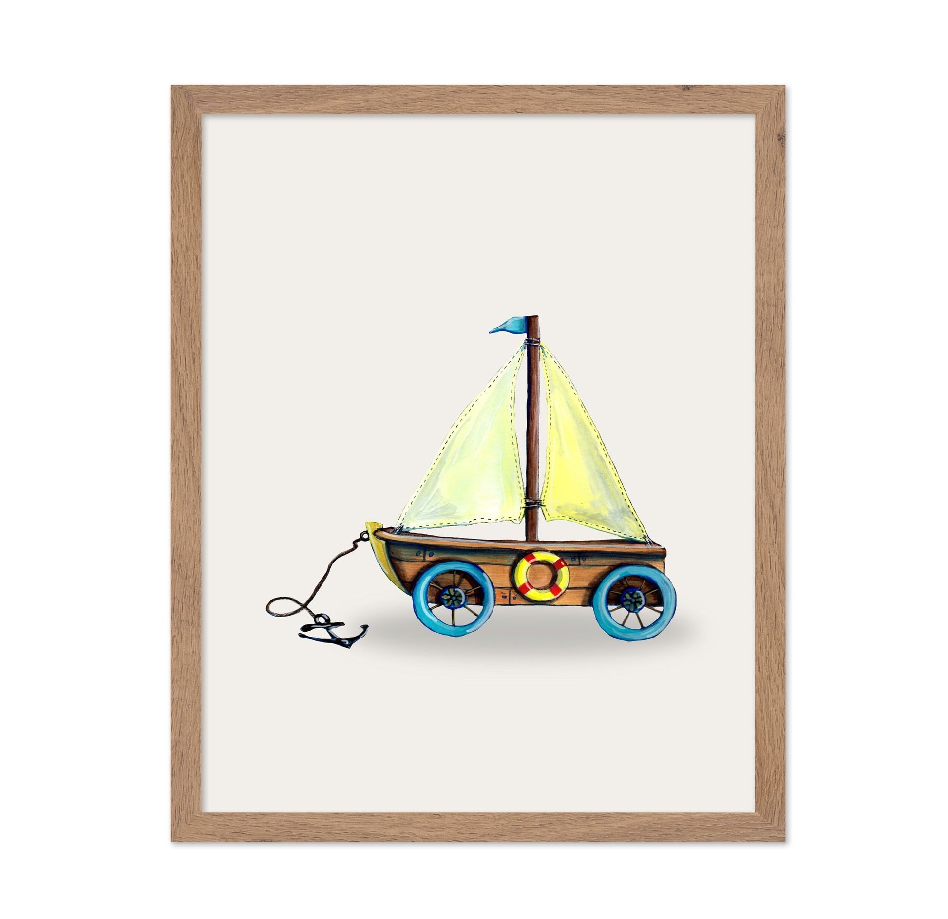 Toy Sailboat Wagon