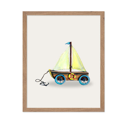 Toy Sailboat Wagon