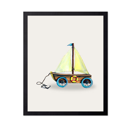 Toy Sailboat Wagon