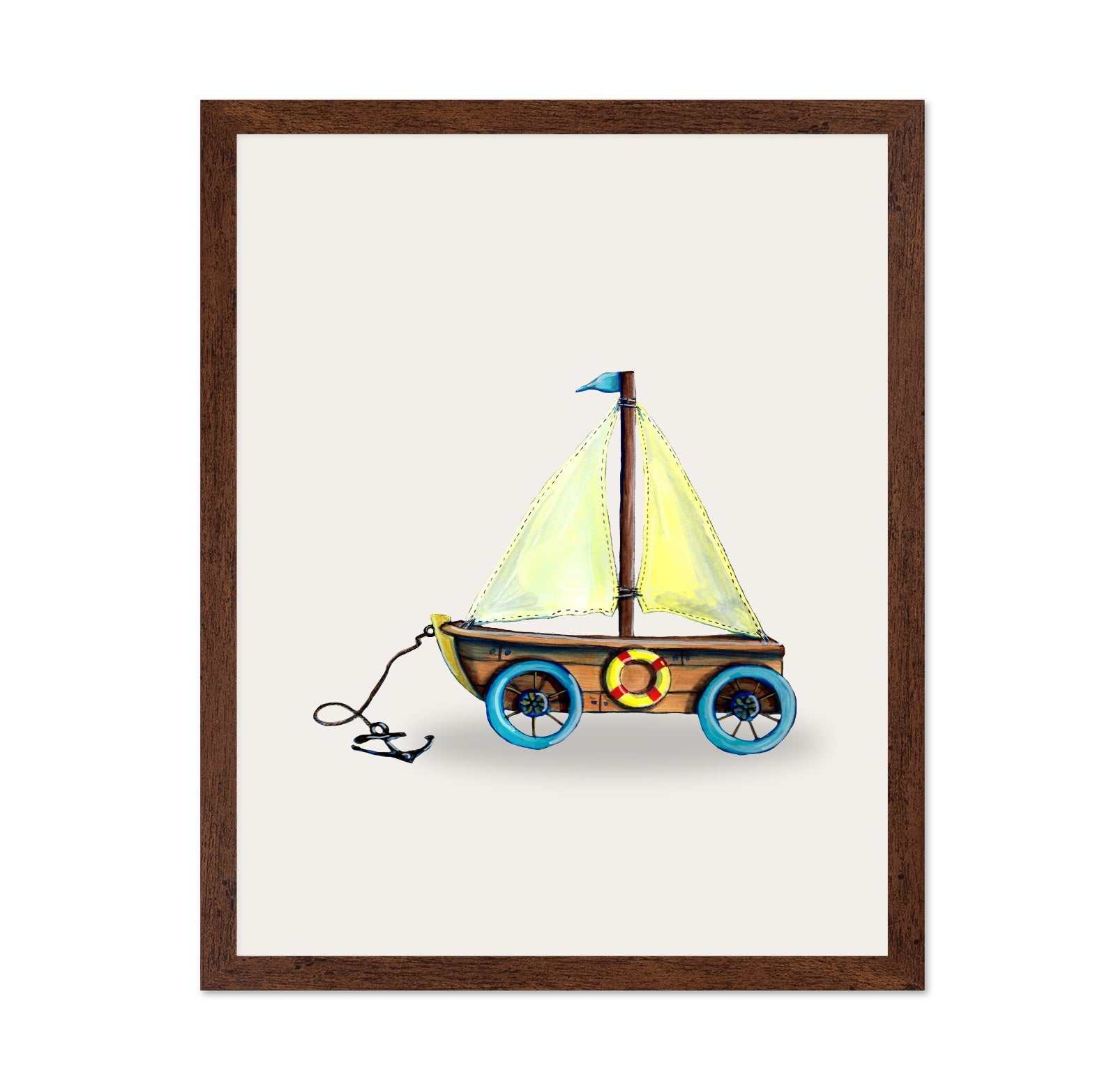 Toy Sailboat Wagon
