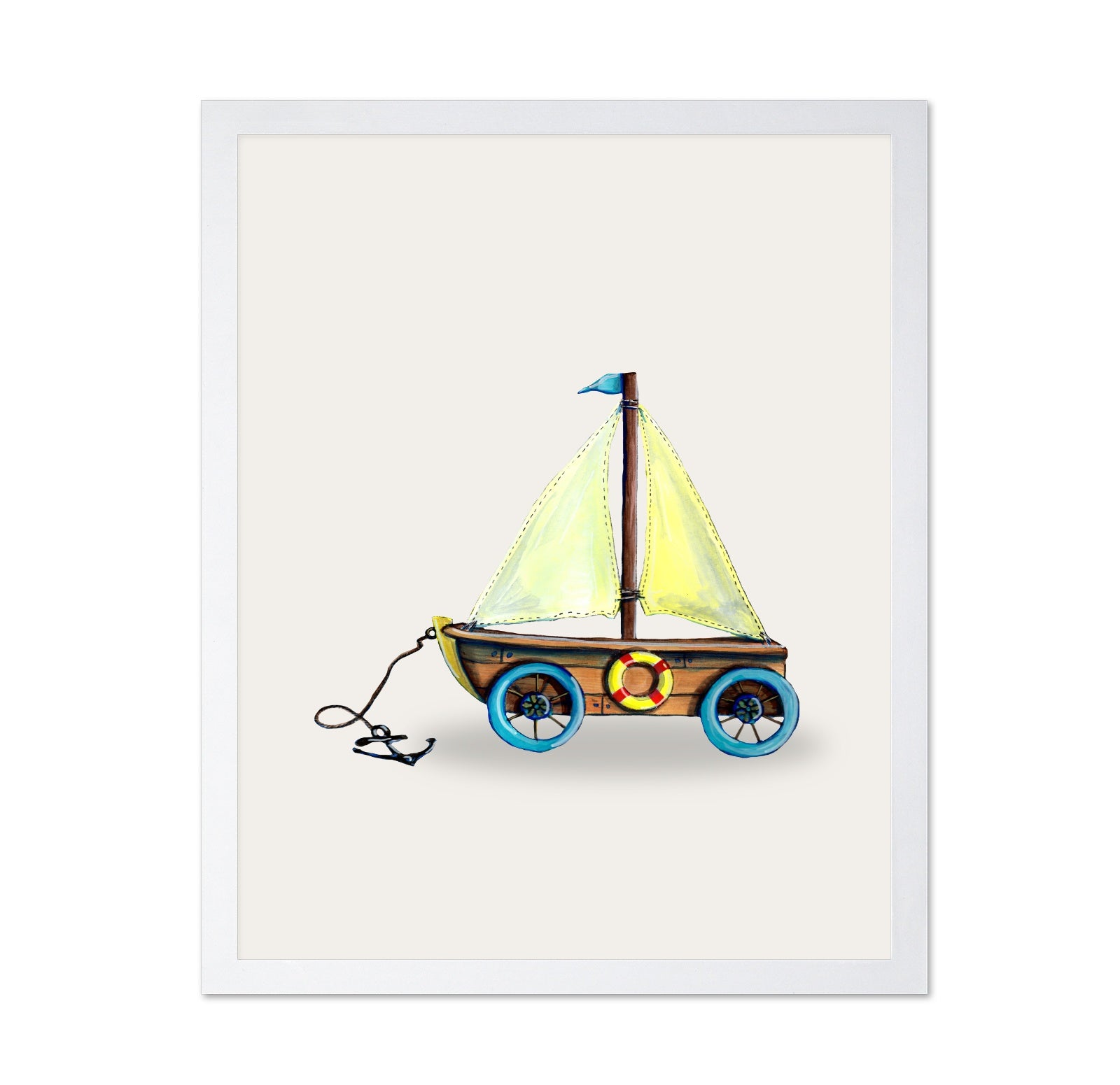 Toy Sailboat Wagon