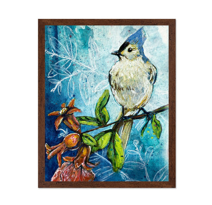Titmouse and Flowers