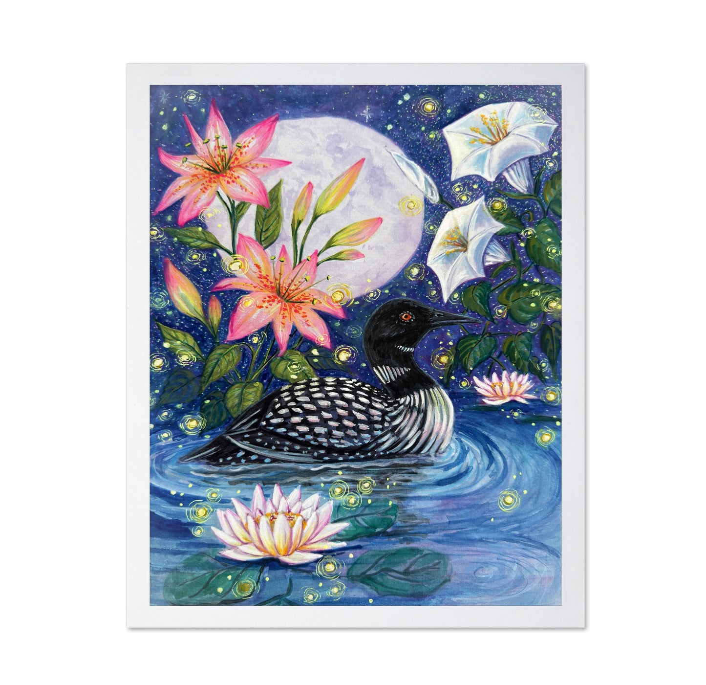 Moonlit Loon Garden