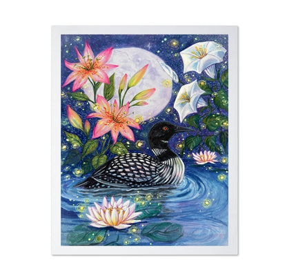Moonlit Loon Garden