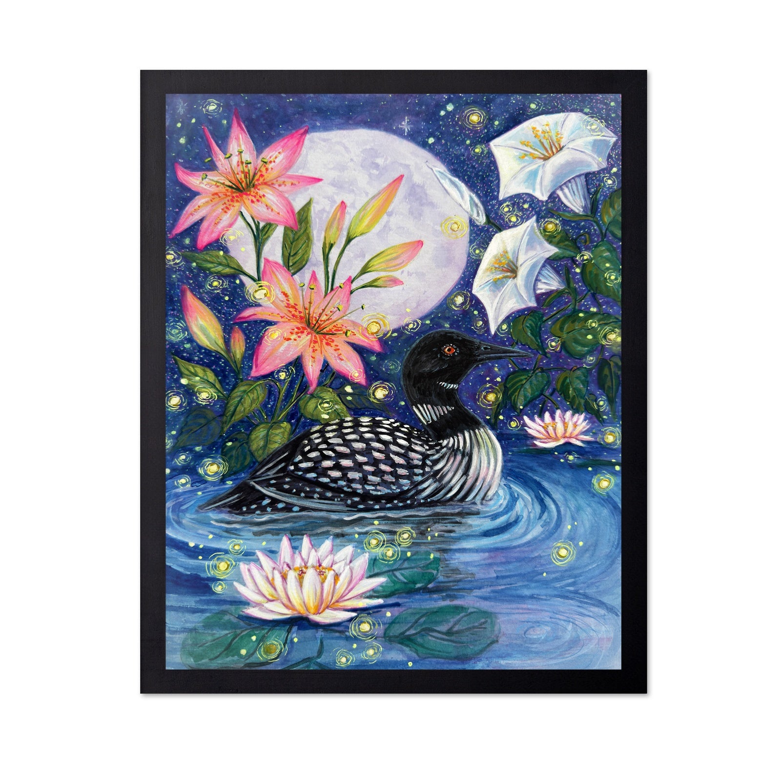 Moonlit Loon Garden