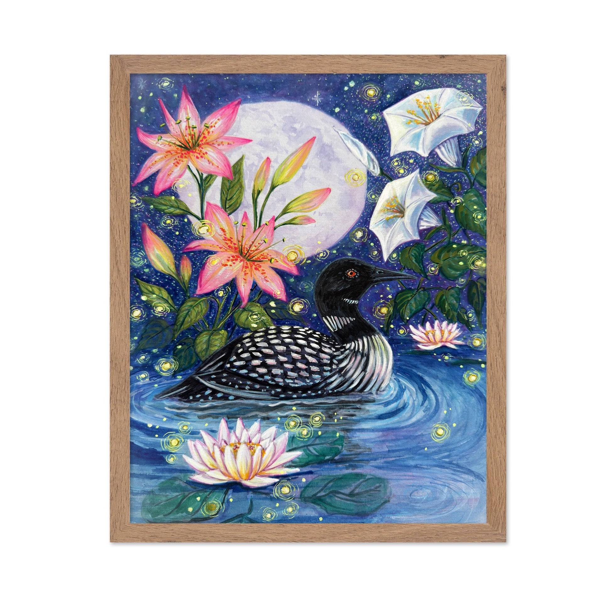 Moonlit Loon Garden