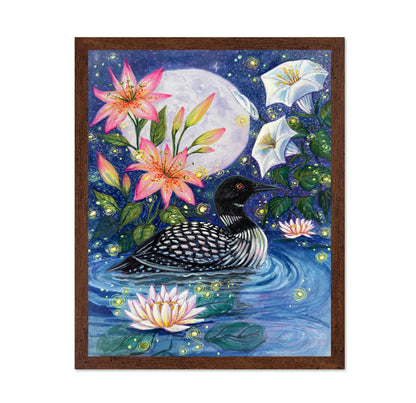Moonlit Loon Garden