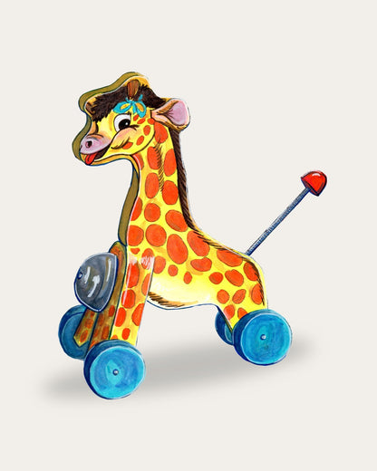 Toy Giraffe Wheels