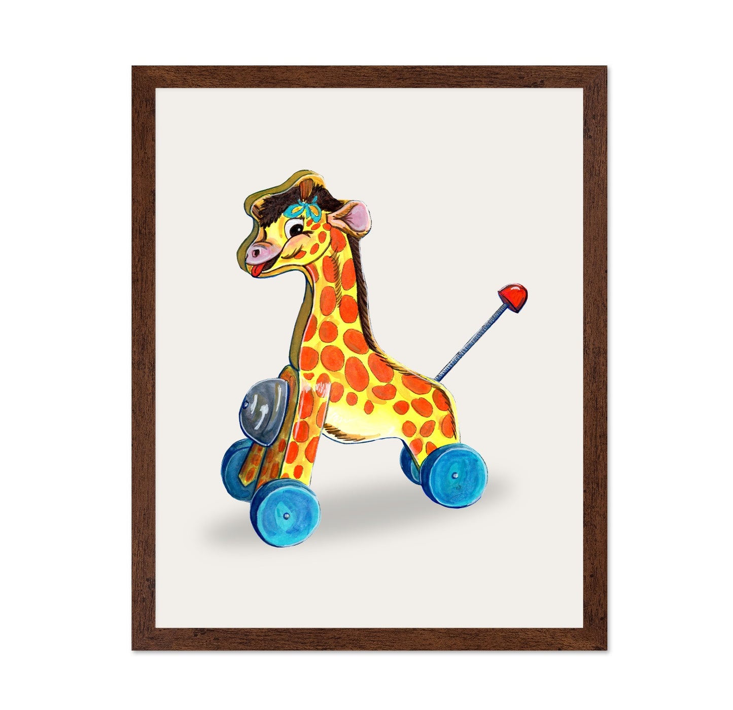 Toy Giraffe Wheels