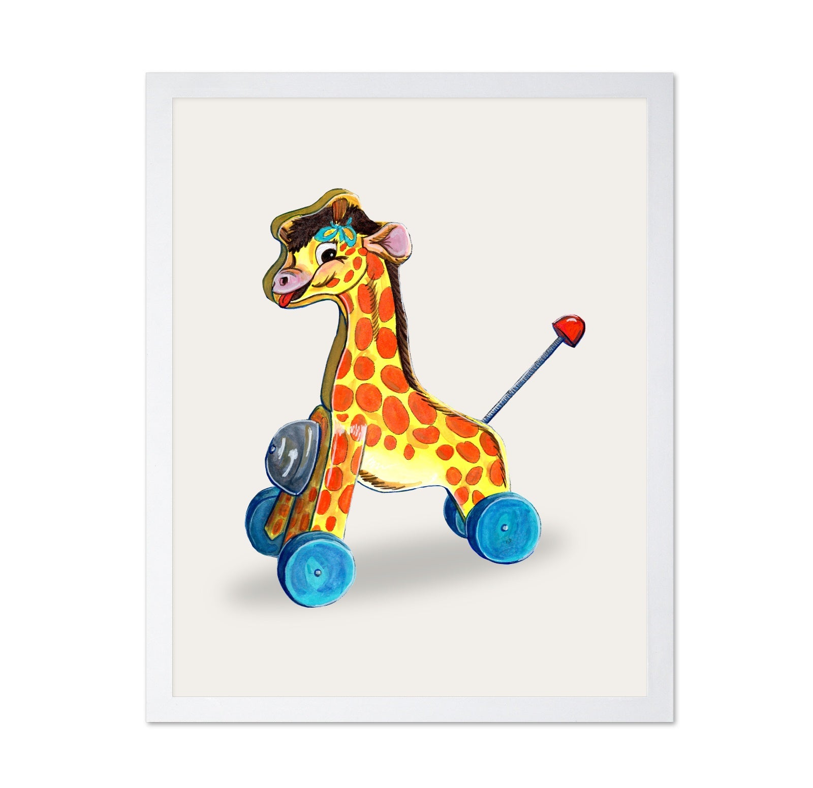 Toy Giraffe Wheels