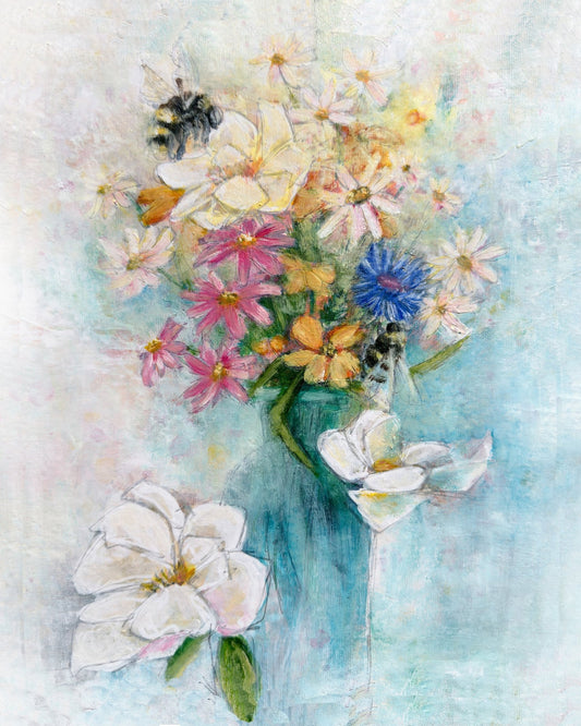 Soft Floral Bees