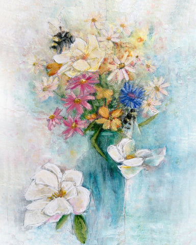 Soft Floral Bees