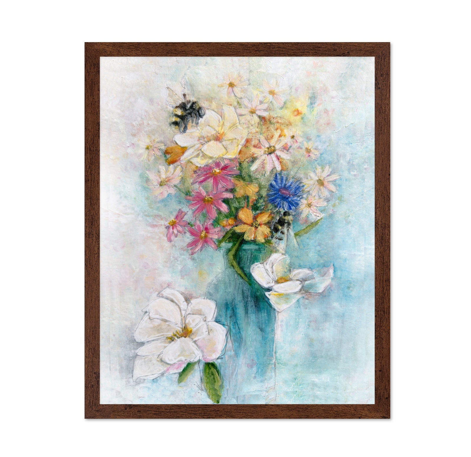 Soft Floral Bees