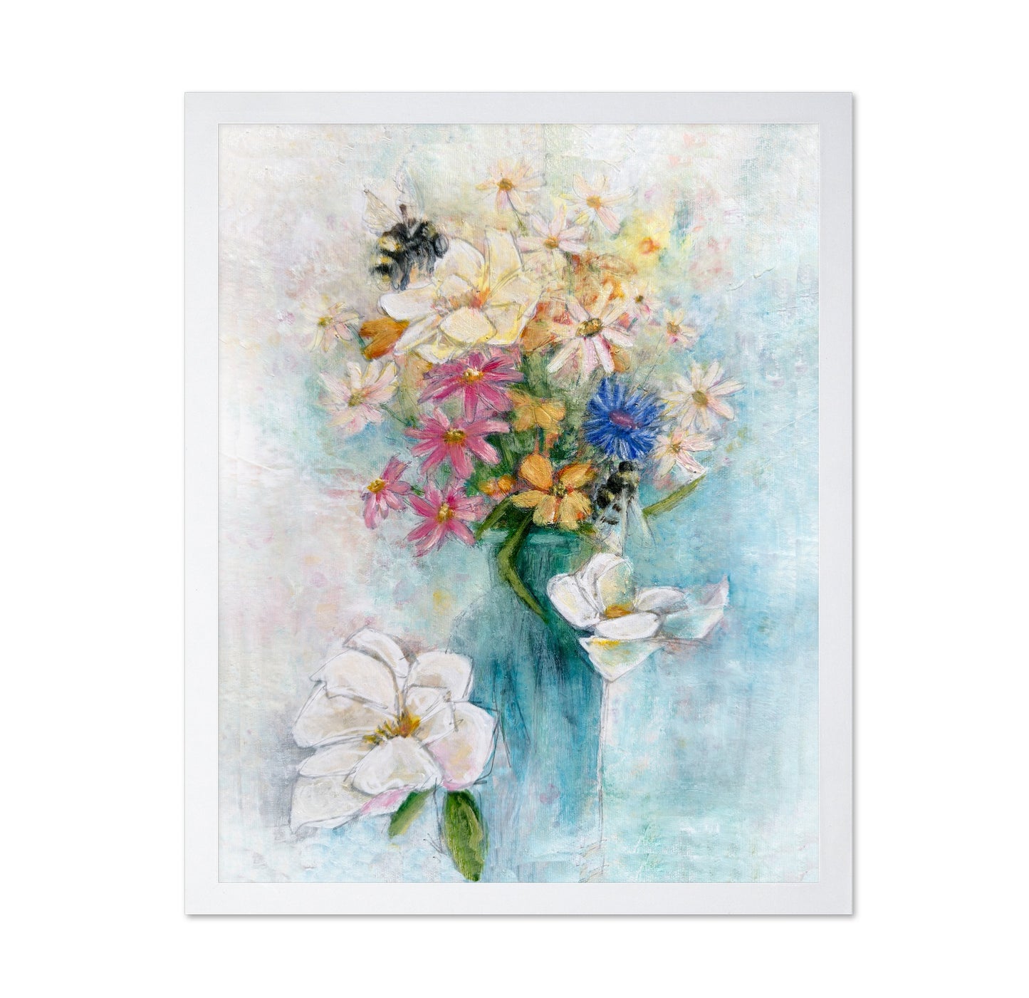 Soft Floral Bees
