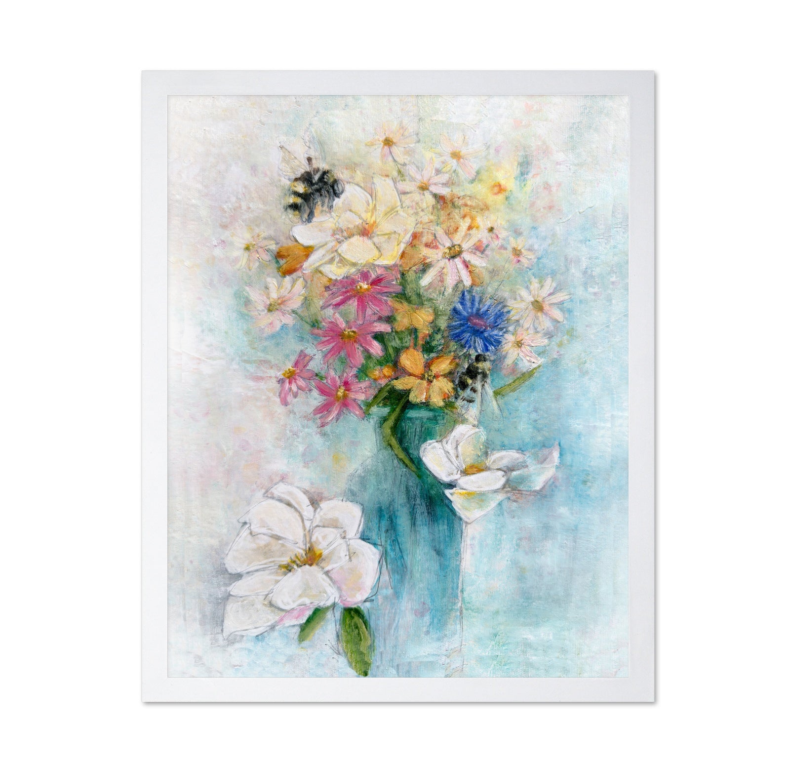 Soft Floral Bees