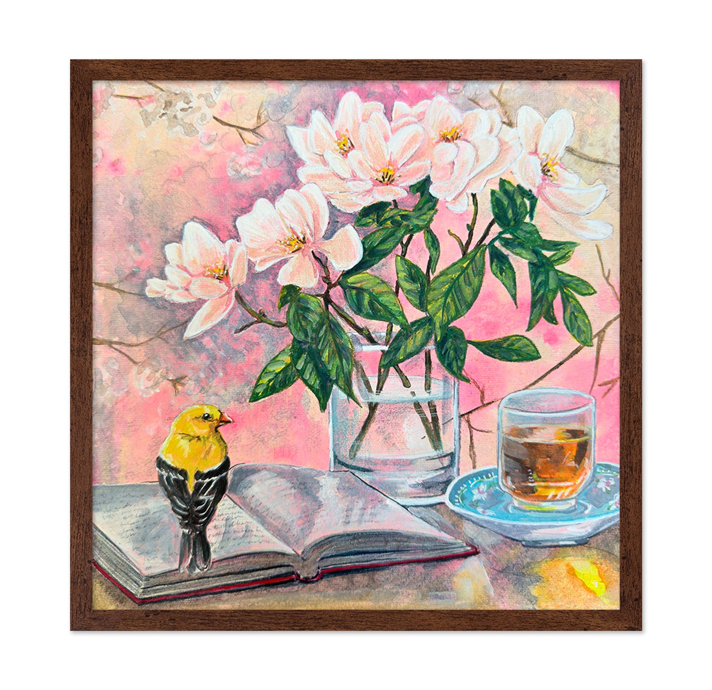 Morning Bird And Blossoms
