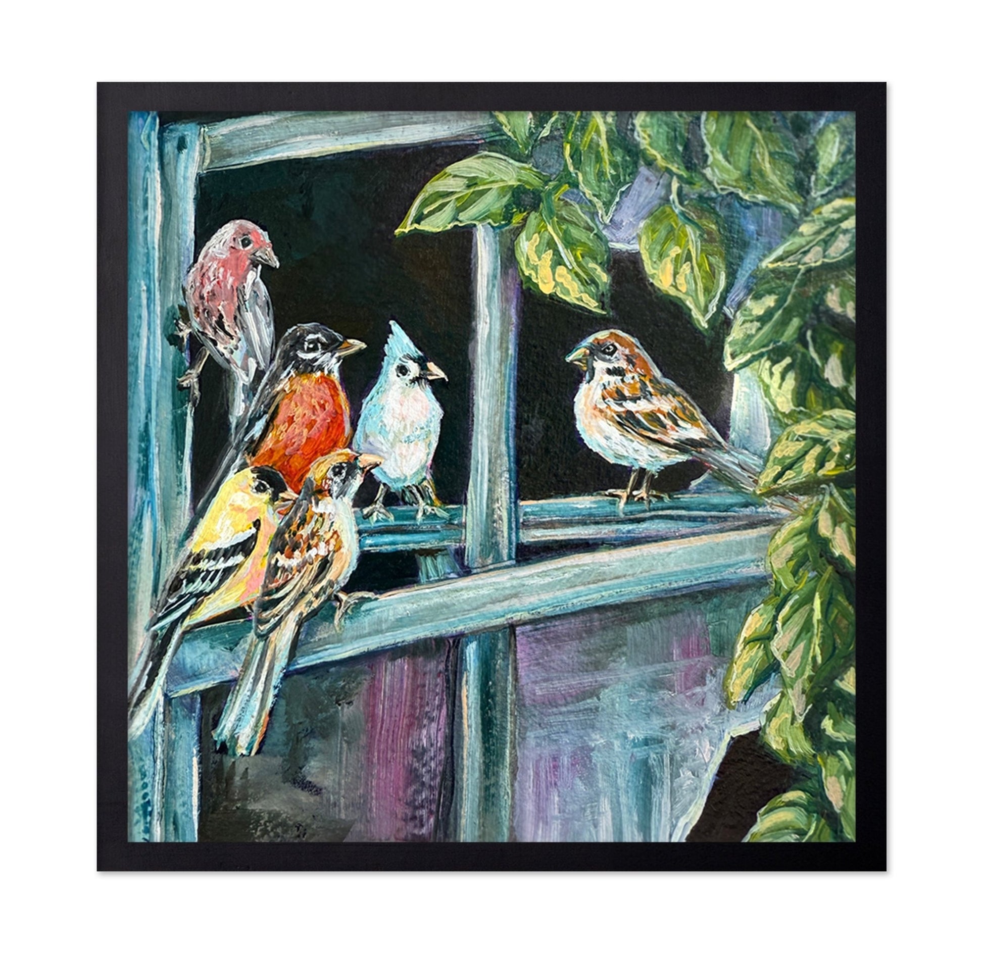 Songbirds At Window