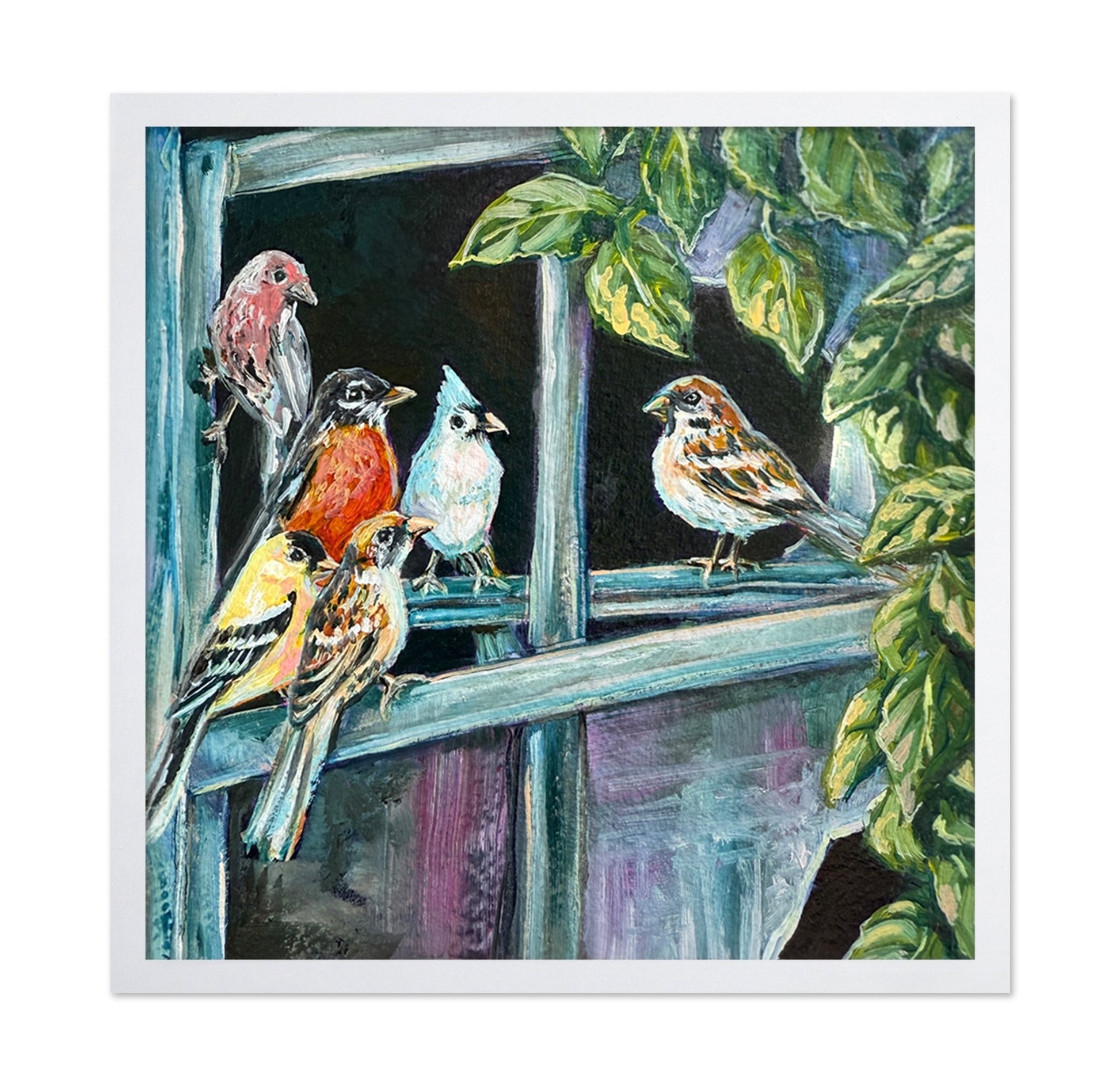Songbirds At Window